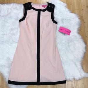 Betsey Johnson Scuba Shift Bow Dress NWT